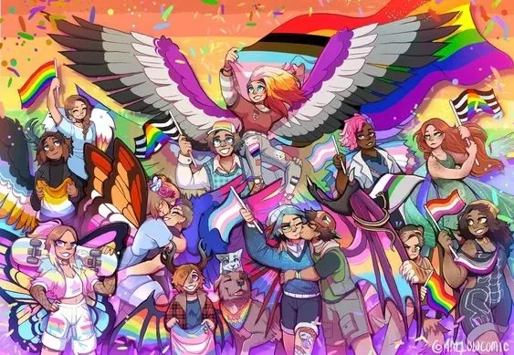 The rainbow galaxy's banner