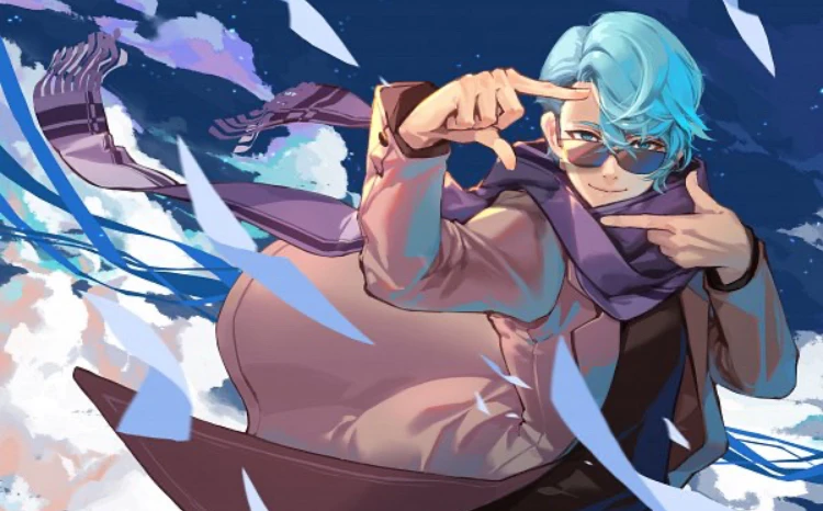 V's banner
