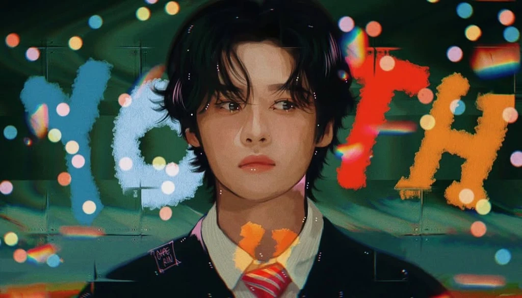 ✿    minho / lino / lee know    𖹭    .    he they she's banner