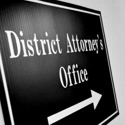 The District Attorney's banner