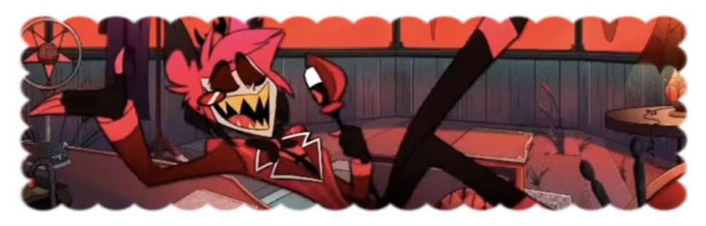 ﹙📻 ; Alastor 𓋼 He.It.Static.X ✿₊'s banner