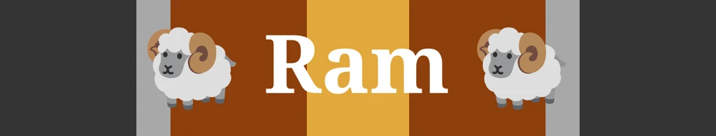 Ram's banner
